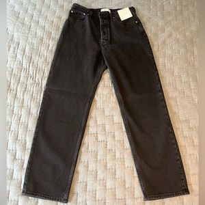 Abercrombie & Fitch The Dad High Rise Jeans - Black